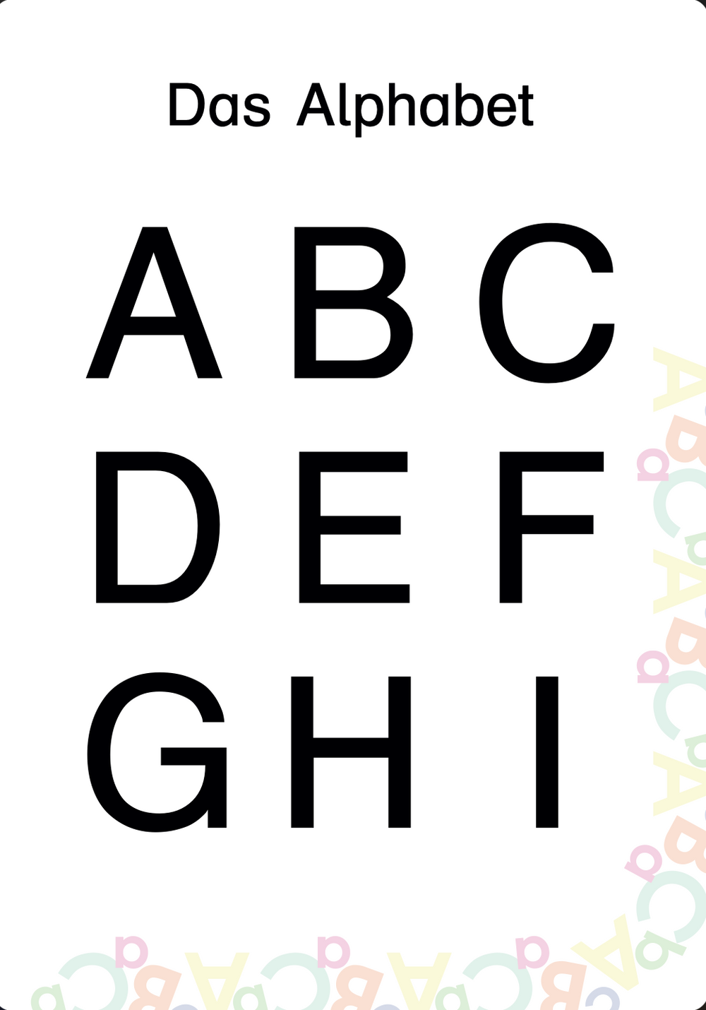 Kostenlose Druckvorlage: Buchstaben-Spielmatten für Holzbuchstaben | Spielerisch lesen lernen